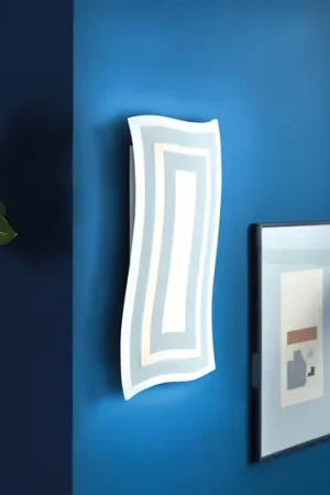 Applique a LED Gorden, bianco, altezza 43 cm, metallo, CCT Consegna Rapida