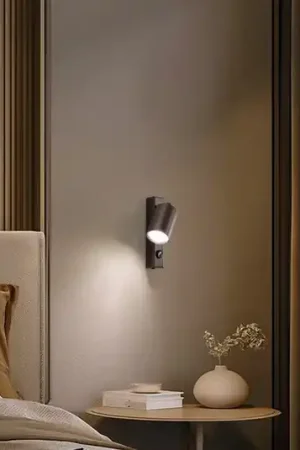Faretto da parete Top, regolabile, interruttore, marrone, 1 luce Offerta Del Giorno