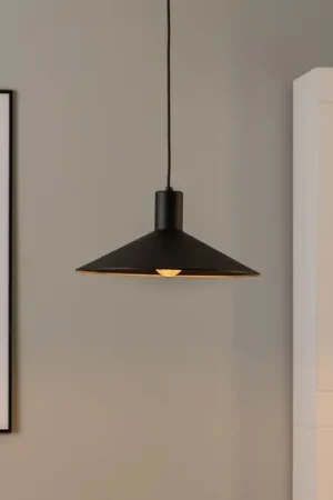 Lampada a sospensione Jump, nera, Ø 36 cm Offerta Lampo