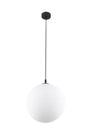 Lampada a sospensione Esme, vetro opalino, 1 luce, Ø 35 cm Acquista Ora