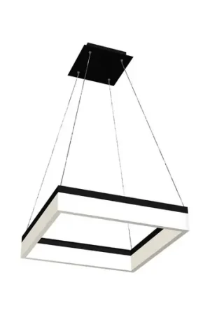 Lampada a sospensione a LED Nero, plastica, nero, 1 luce, 32 W Reso Gratuito