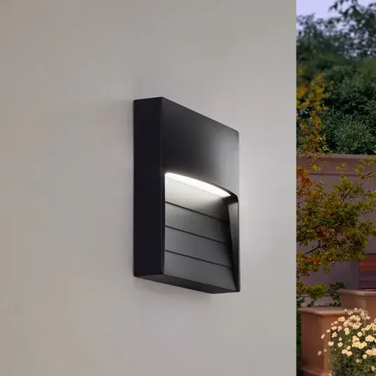 Vendita Finale Lindby Applique da esterno a LED Elissa, nero, plastica, CCT