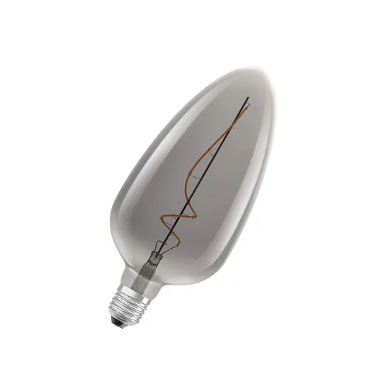 OSRAM LED Vintage 1906, C125, filamento, grigio, E27, 4 W, 818 Super Prezzo