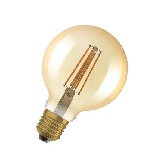 OSRAM LED Vintage 1906, G95, E27, 6,5 W, oro, 2.400 K, dimmerabile. Prezzo Ridotto