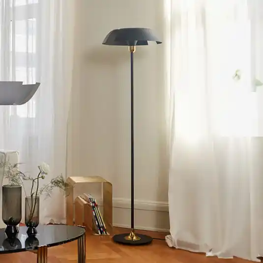Acquista Ora AYTM Cycnus piantana, nero, ferro, altezza 160 cm, E27