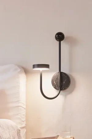 AYTM Grasil Applique a LED, nero, marmo, spina, 54 cm Must-Have