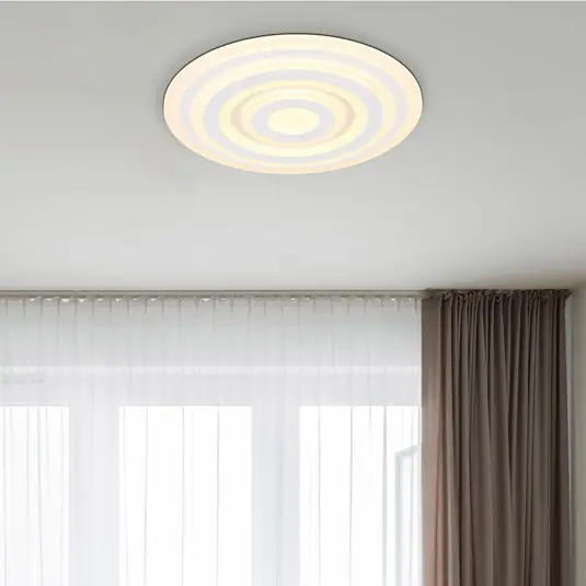 Sconto Plafoniera Alois LED, bianca, Ø 49 cm, metallo/acrilico