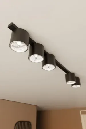 Soddisfatti O Rimborsati Plafoniere Nano, nero, a 5 luci, metallo