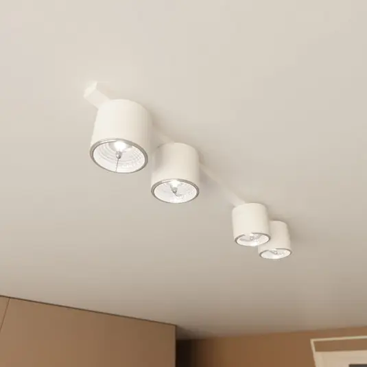 Novità Plafoniere Nano, bianco, a 4 luci, metallo