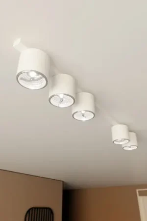 Nuova Collezione Plafoniere Nano, bianco, a 5 luci, metallo