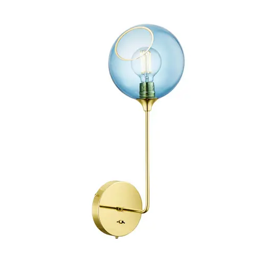 Ballroom Long applique, blu, vetro, soffiato a mano A Buon Prezzo