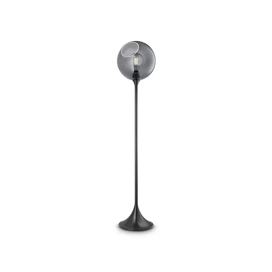 Economico Piantana Ballroom, grigio fumo, vetro, soffiato a mano, dimmerabile