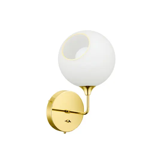 Design By Us applique Ballroom Short, bianco/oro, interruttore Occasione