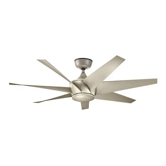 Ventilatore da soffitto Lehr2, IP44, argento antico, Ø 137 cm Ordina Subito