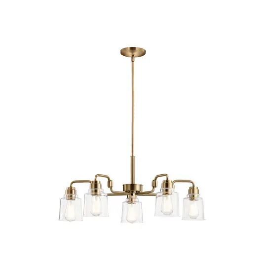 Occasione Lampada a sospensione Aivian, 5 luci, ottone anticato