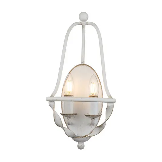 Applique Bradbury, a 2 luci, bianco Promozione Esclusiva