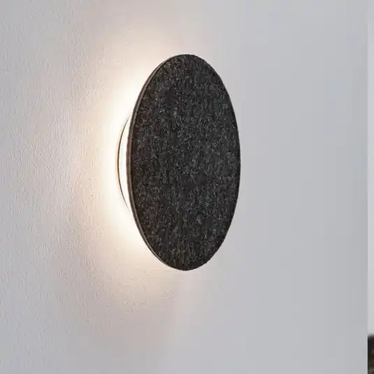 Paulmann Applique a LED Tulga, Ø 20 cm, antracite, feltro Prezzo Conveniente