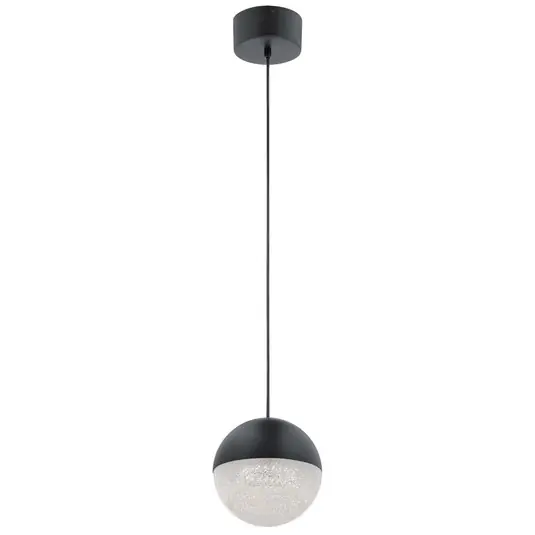 Lampada a sospensione Moonlit LED, nero, alluminio, Ø 20 cm, sfera Offerta Speciale