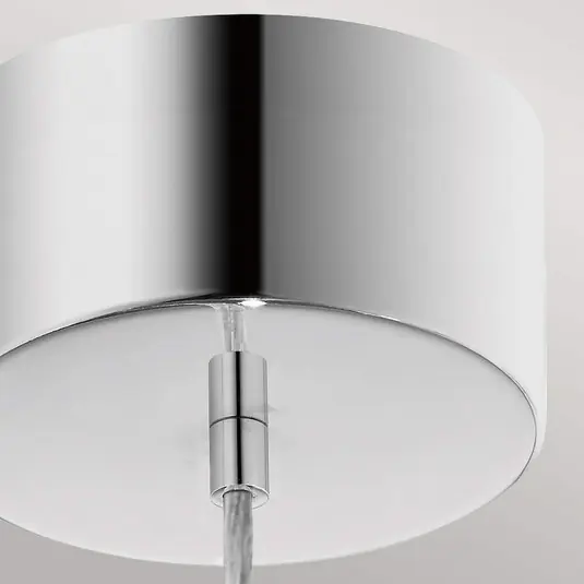 Di Tendenza Lampada a sospensione Moonlit LED, colore cromo, alluminio, Ø 20 cm, globo