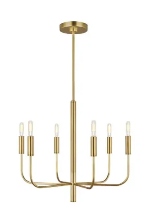 Affare Lampadario Brianna, 6 luci, ottone brunito
