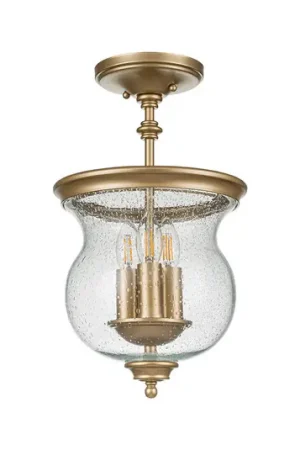 Compra Oggi Stesso Lampada a sospensione Pickering Lane, a 3 luci, ottone