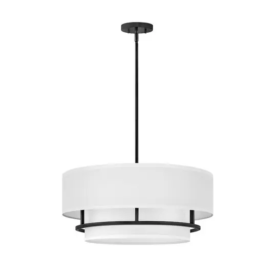 Graham Duo lampada a sospensione a 4 luci Ø 58,4 cm, nero Super Prezzo