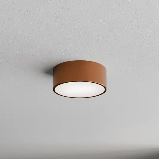 Non Perdere Plafoniera Cleo, Ø 20 cm, IP54, color rame, metallo, E27