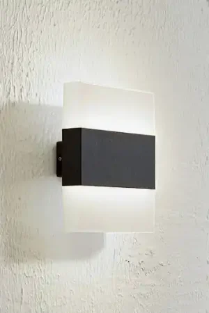 Affare Lindby applique da esterni LED Branor, alluminio, antracite, IP54