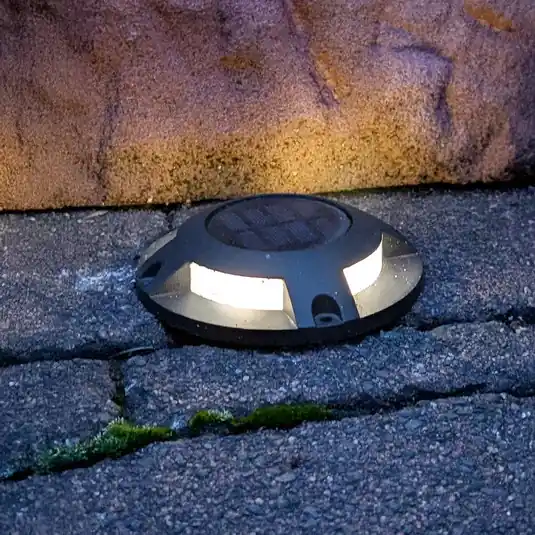 Sconto Prios Faretto da pavimento solare a LED Selius, antracite, IP67