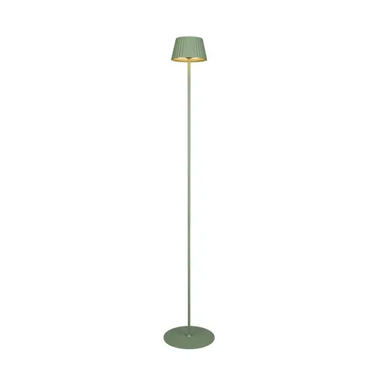 Prezzo Di Fabbrica Lampada LED da pavimento Suarez, verde, altezza 123 cm, metallo