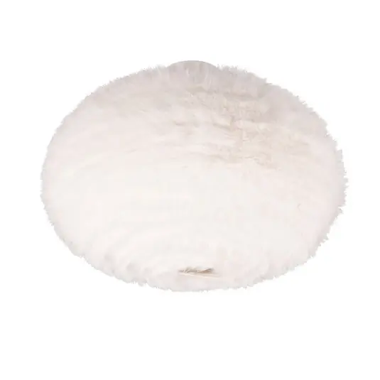 Prezzo Di Fabbrica Plafoniera pelosa, Ø 50 cm, color sabbia, peluche sintetico