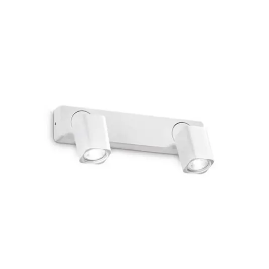 Ideal Lux fatto da parete Rudy Square, bianco, 2 luci, metallo A Buon Prezzo