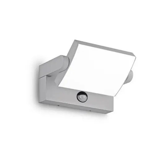 Ideal Lux LED sensore applique da esterno Swipe grigio metallo 3.000K Di Tendenza