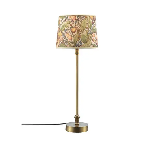 PR Home lampada da tavolo Liam, ottone, paralume Sofia Theo beige Economico