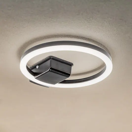 Lindby Plafoniera LED da esterni Finian, Ø 31 cm, CCT, dimmerabile Reso Gratuito