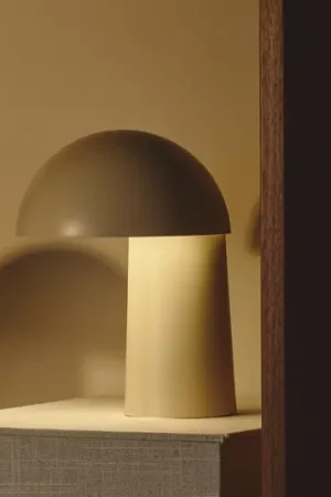 Lampada da tavolo a LED ricaricabile Faye Portable, beige, dimmerabile, USB Miglior Prezzo
