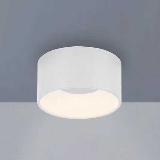 JUST LIGHT. Plafoniera Tanika LED, bianca, Ø 16 cm, dimmerabile Ultime Pezzi