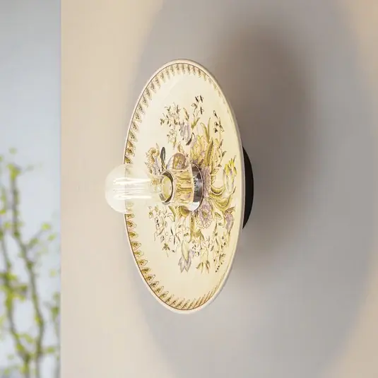 Lucande applique Faelira, rosa/bianco, ceramica Soddisfatti O Rimborsati