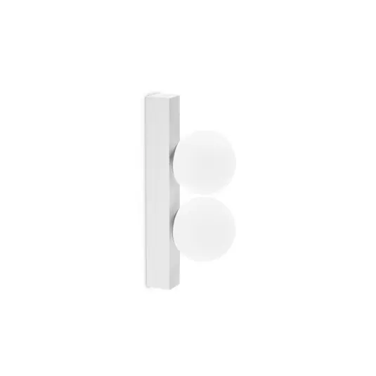 Esclusivo Ideal Lux Applique a LED Ping Pong, bianco, a 2 luci, vetro opalino