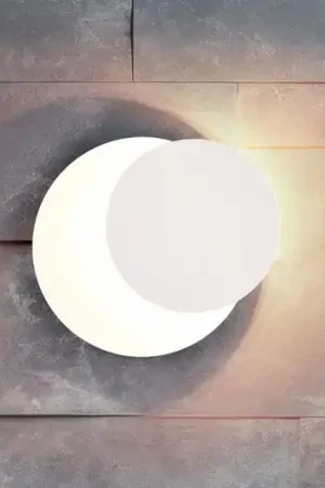 Applique a LED Mio, lente rotonda, bianco opaco, indiretta Promozione Esclusiva