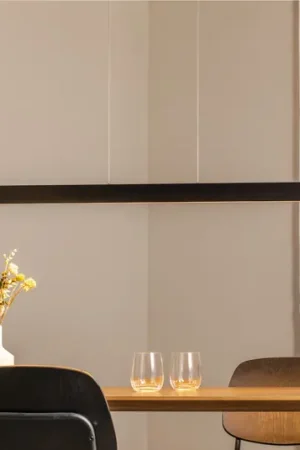 Subito Disponibile Lampada LED a sospensione Broll, antracite, acciaio, lunghezza 100 cm