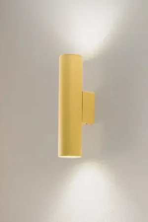 Applique Cerro, giallo, acciaio, Ø 6 cm, alto/basso Soddisfatti O Rimborsati