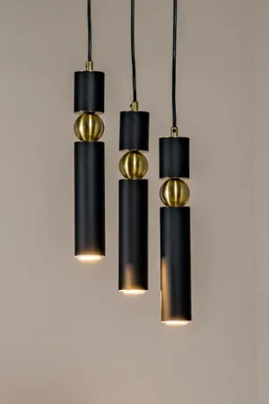 Offerta Del Giorno Lampada a sospensione Alas, a 3 luci, nero, metallo, GU10