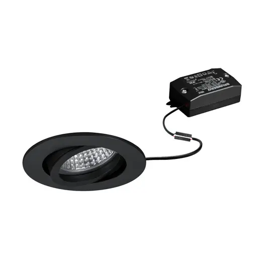 BRUMBERG Faretto da incasso LED Tirrel-R, on/off, nero opaco Offerta Del Giorno