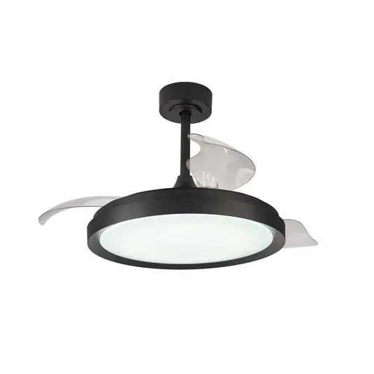 Ventilatore da soffitto LED Mistral, nero, DC silenzioso, Ø 106 cm, CCT Sconto