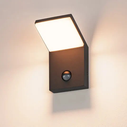 Non Perdere Applique a LED Ordi, antracite, alluminio, larghezza 10 cm, sensore