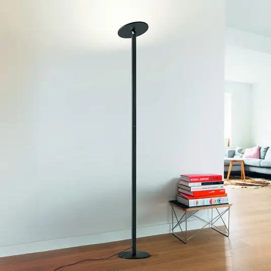 Piantana LED Regina, nera, CCT, dimmerabile, altezza 180 cm Ultime Pezzi
