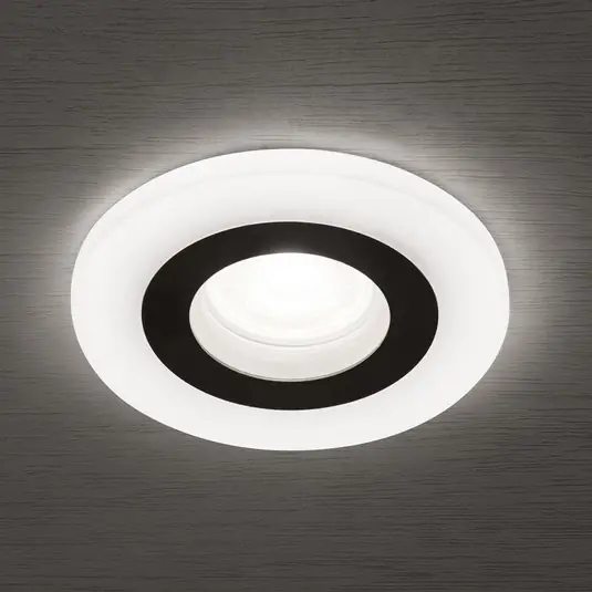 Faretto da incasso Glow, nero, metallo, Ø 11 cm, GU10 Nuova Collezione