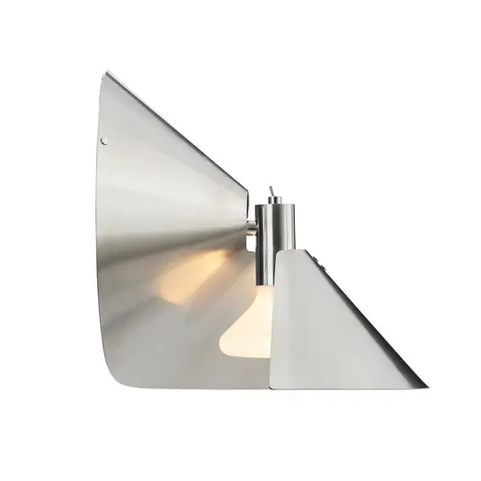 Consegna Rapida FRANDSEN applique Peel, colore acciaio, larghezza 26,5 cm