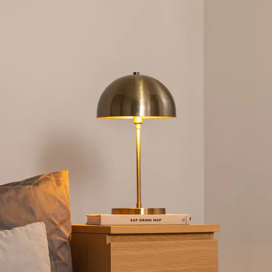 Esclusivo Lampada da tavolo Varzan 10857, oro antico, metallo, altezza 50 cm